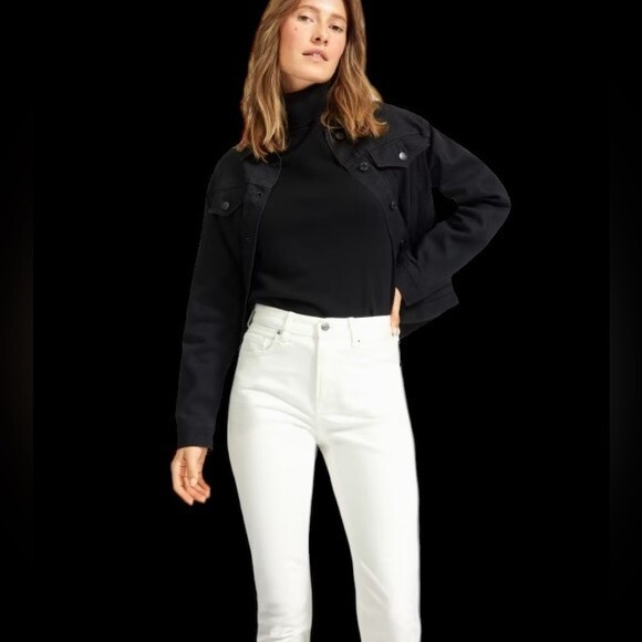 Everlane The high rise skinny jean, white, high stretch size 27 Reg. NWT - Picture 2 of 11